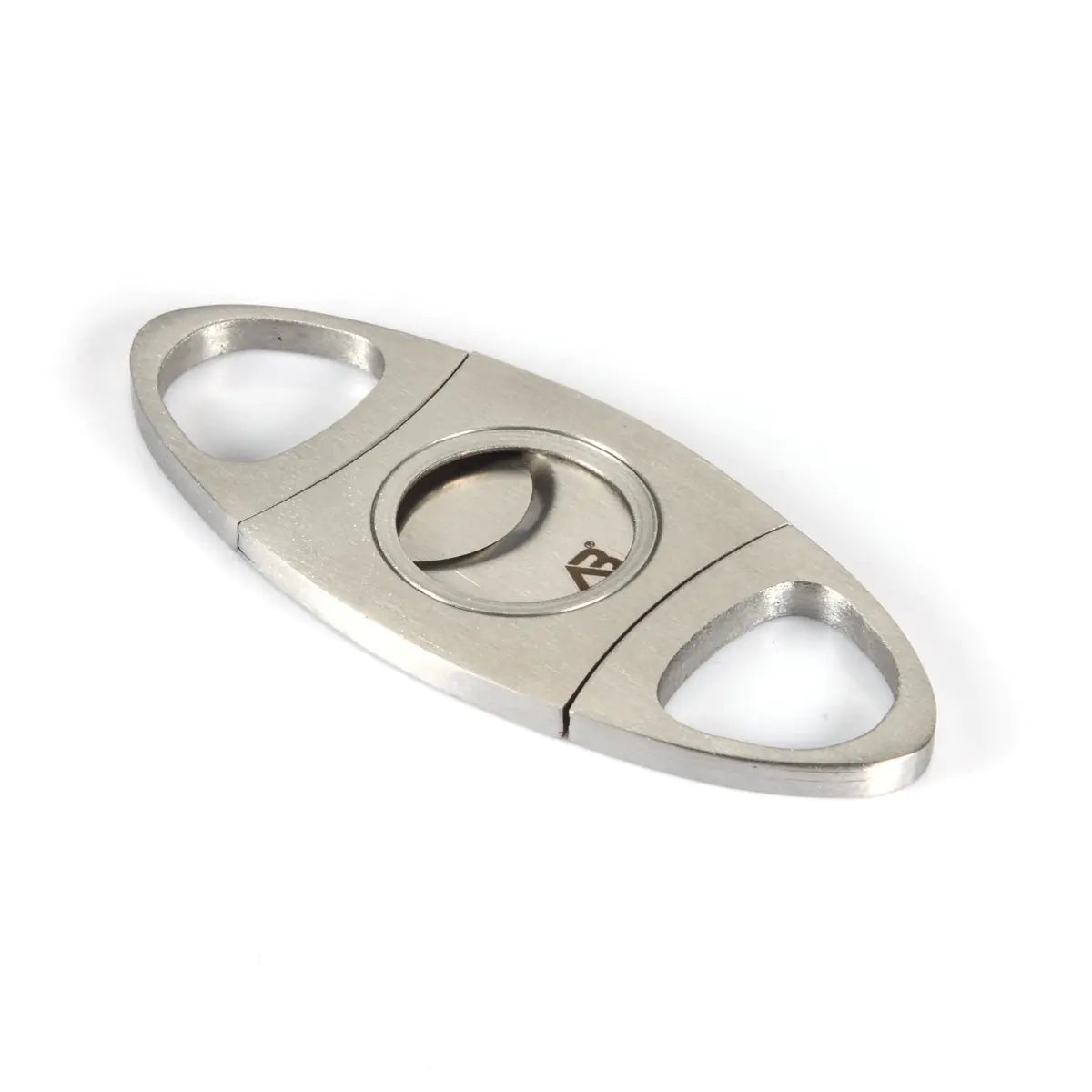 Alaska Bear® Cigar Cutter Stainless Steel Guillotine Double Cut Blade in Black Gift Pouch