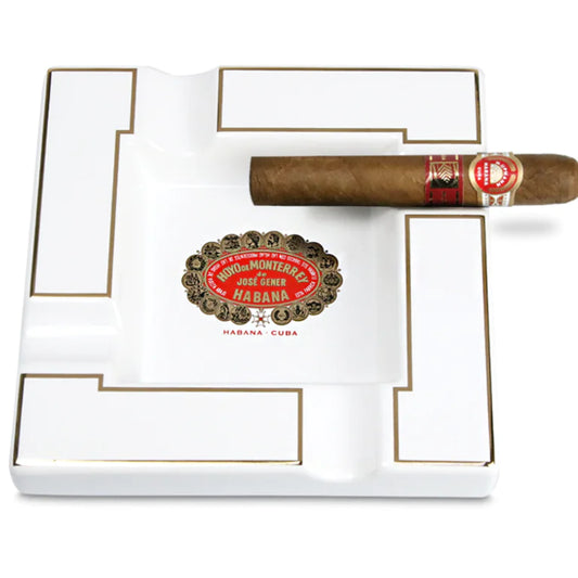 Large Personalized Ceramic Cigar Ashtray with Slots