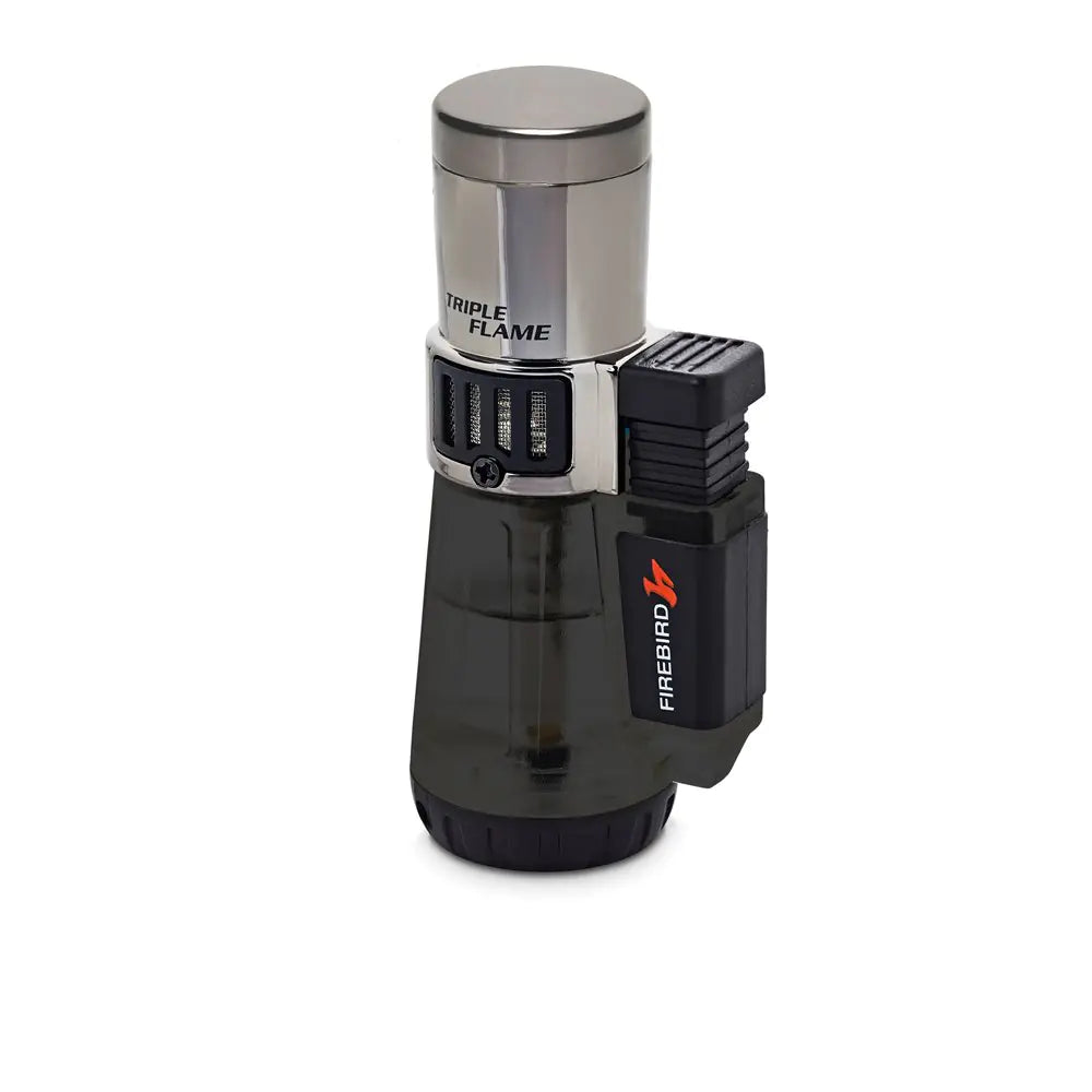 Firebird by Colibri Afterburner Triple Torch Cigar and Cigarette Lighter Warranty Black
