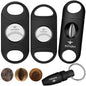 roygra Cigar Cutter Set Enlarge 65 Ring Guillotine Guillotine Enlarge V-Cut Cigar Punch (Set of 4)