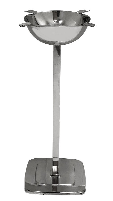 Quadrangle Standing Ashtray (Stainless Steel)
