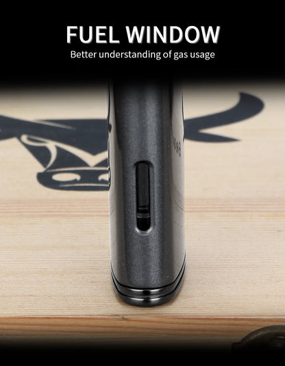 LUBINSKI Flat Flame Cigar Lighter Luxury Metal Butane Gas Torch Lighter High-end Design Cigar Accessories