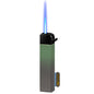 Torch Lighters Jet Butane Lighters Adjustable Flame Windproof Butane Refillable Gas with Visible Gas Tank for Candle Grill BBQ Fireworks Camping (Butane Not Included) (Green Gradient)