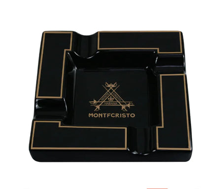 Large Personalized Ceramic Cigar Ashtray with Slots